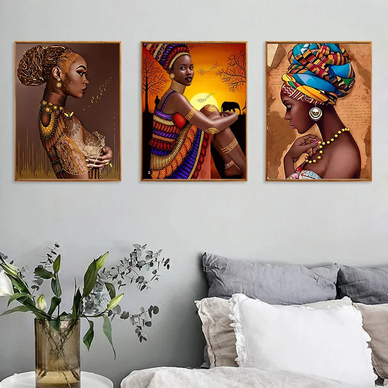 Affiche Femme Africaine Pop Art