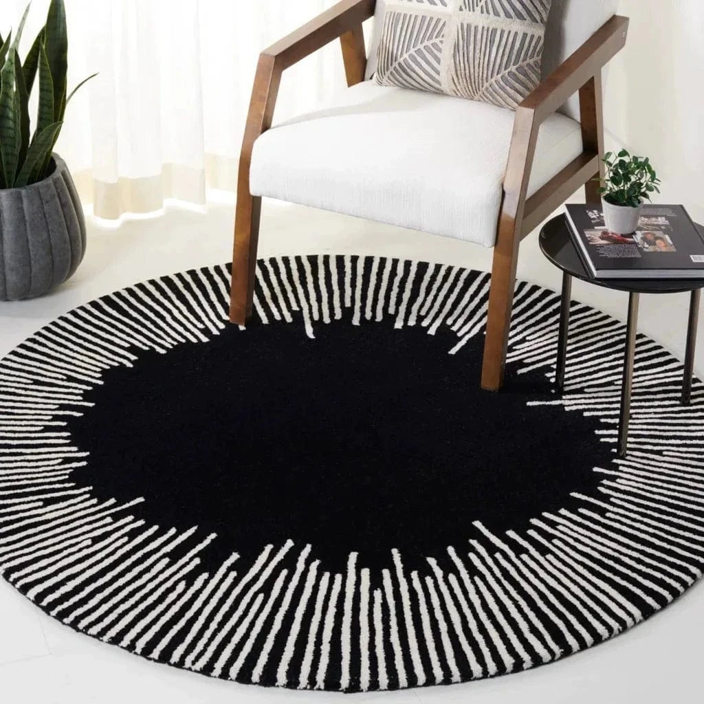Canvanation M / Diametre 160cm Tapis De Salon Rond - Moelleux Et Doux