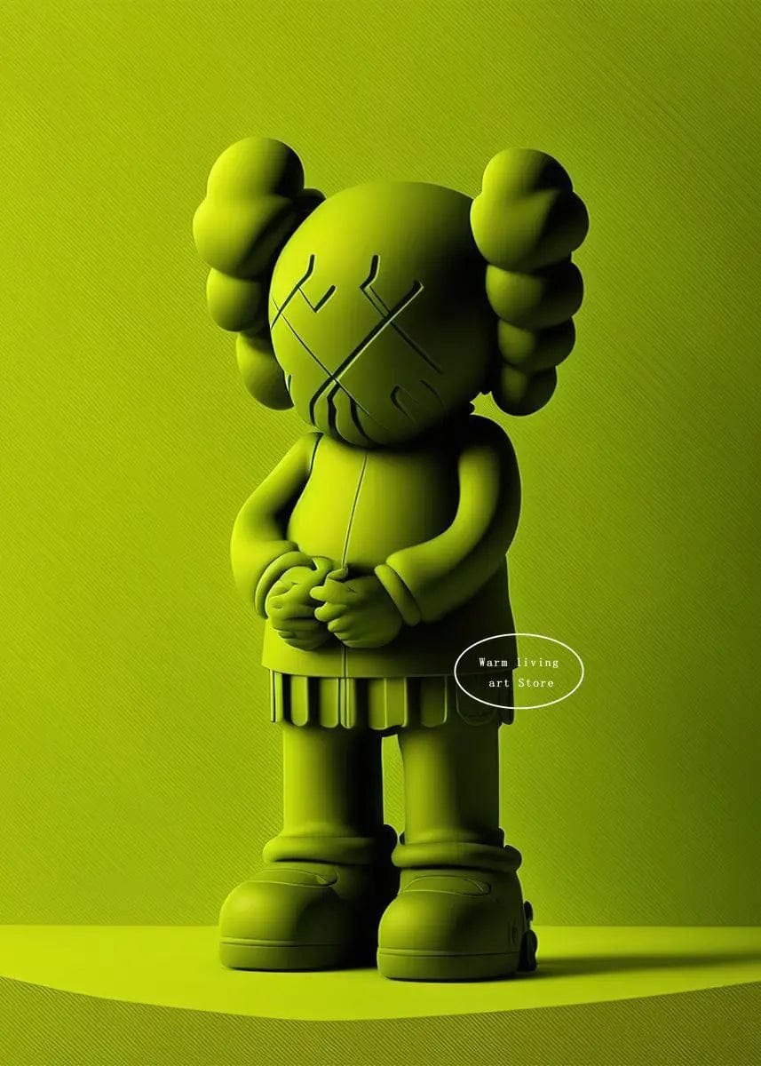 Poster Kaws Vert Clair