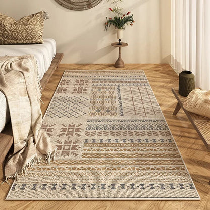 Canvanation Tapis De Salon  Beige Bohemien