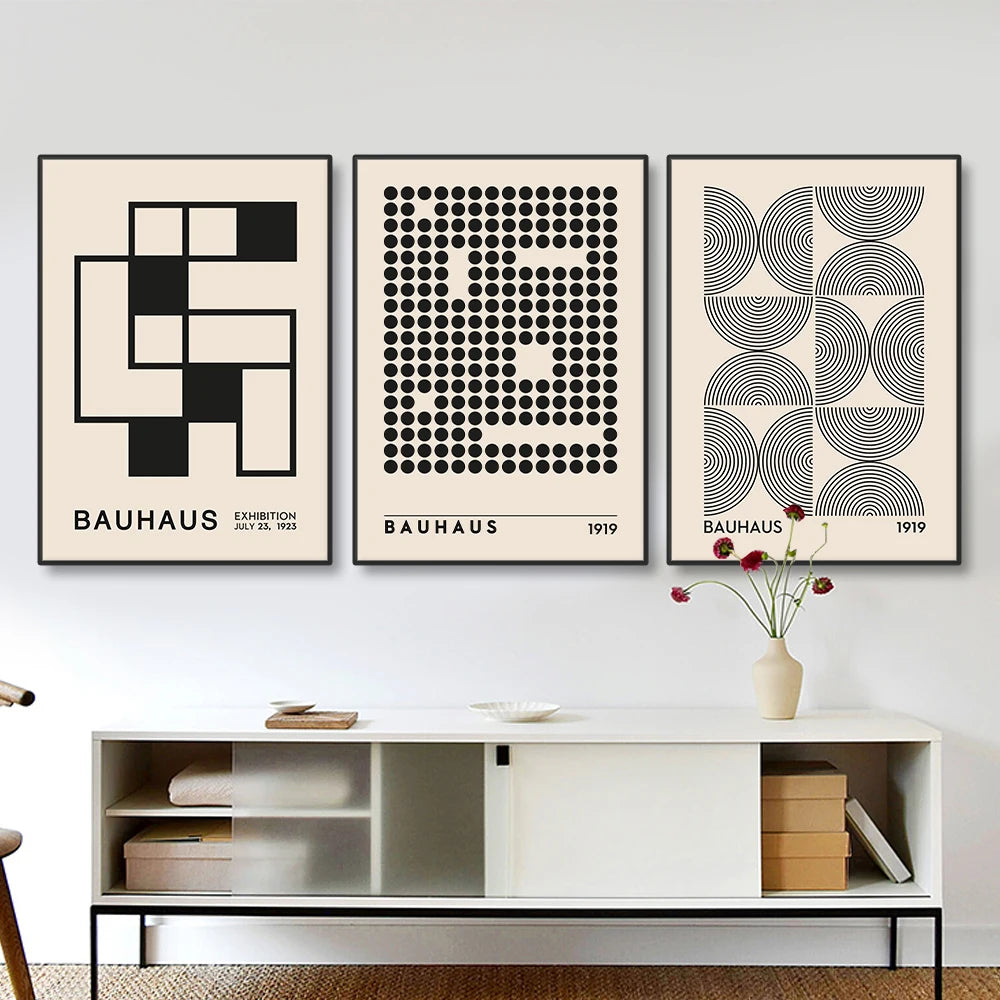 Affiche Abstrait Bauhaus