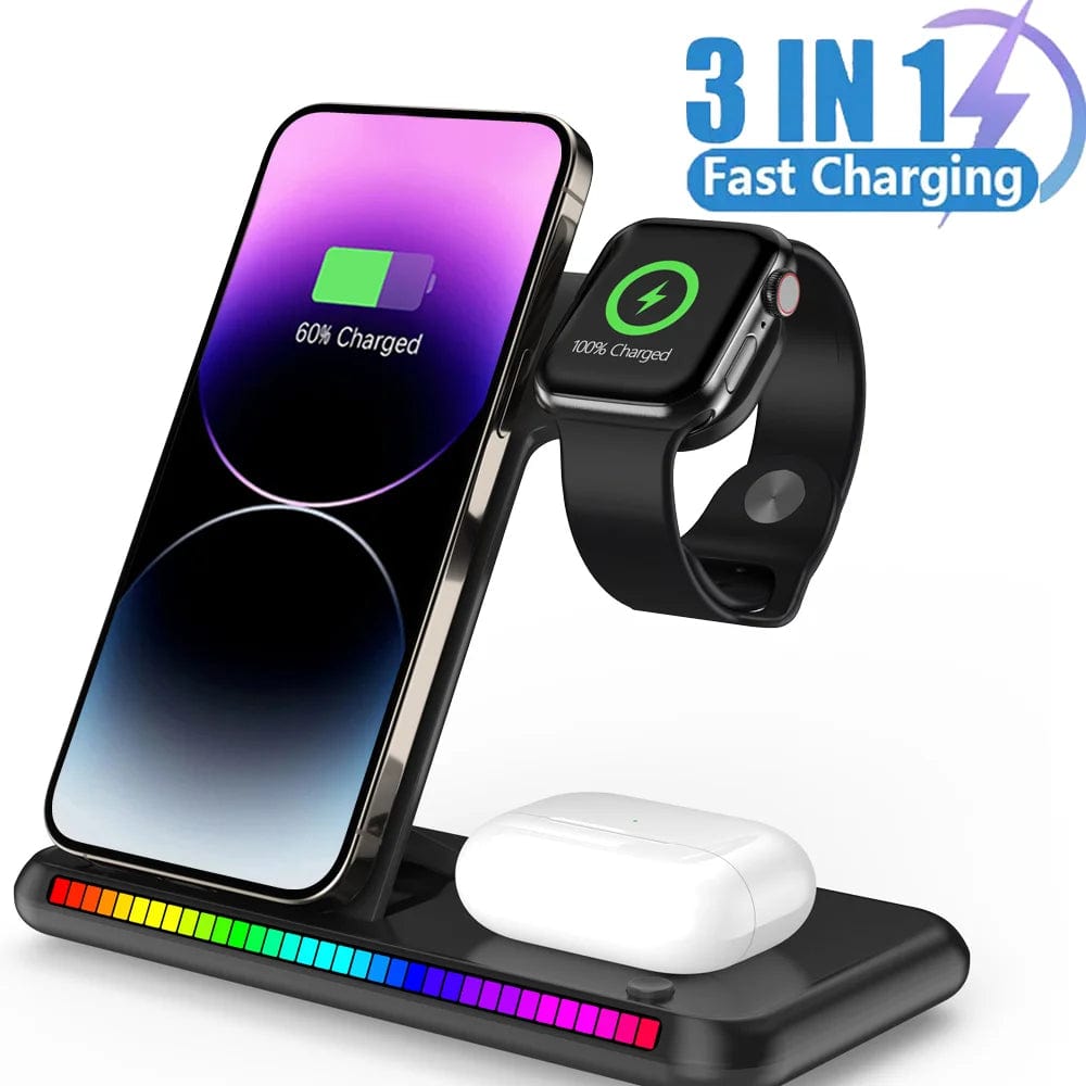 Canvanation Station de Charge 3 en 1 - iPhone, Apple Watch, AirPods