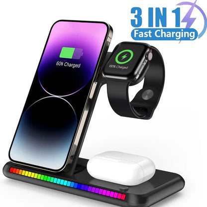 Canvanation Station de Charge 3 en 1 - iPhone, Apple Watch, AirPods