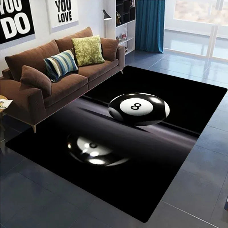 Canvanation 3 / 40x60cm16x24in Tapis De Chambre -  Simple Noir 8 Boule De Billard