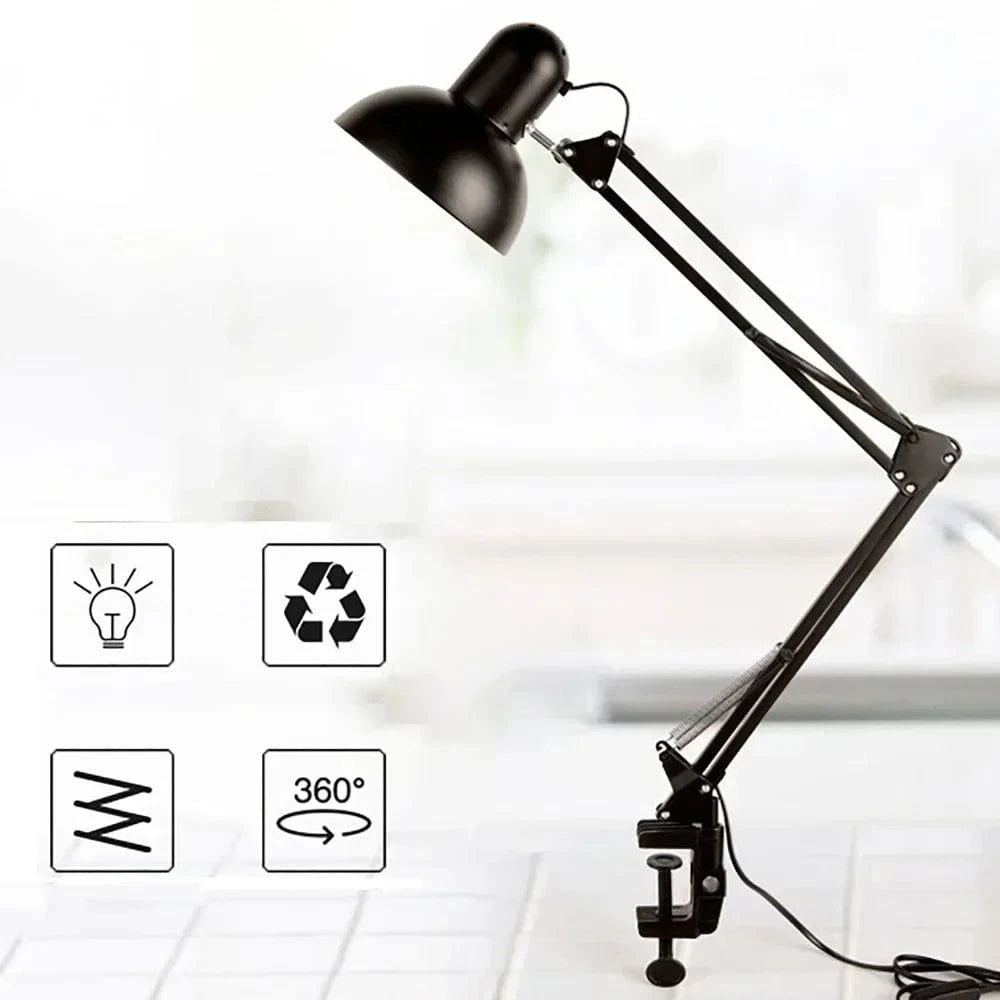 Canvanation Lampe de Bureau LED Flexible en Métal – Design Moderne, Éclairage Puissant