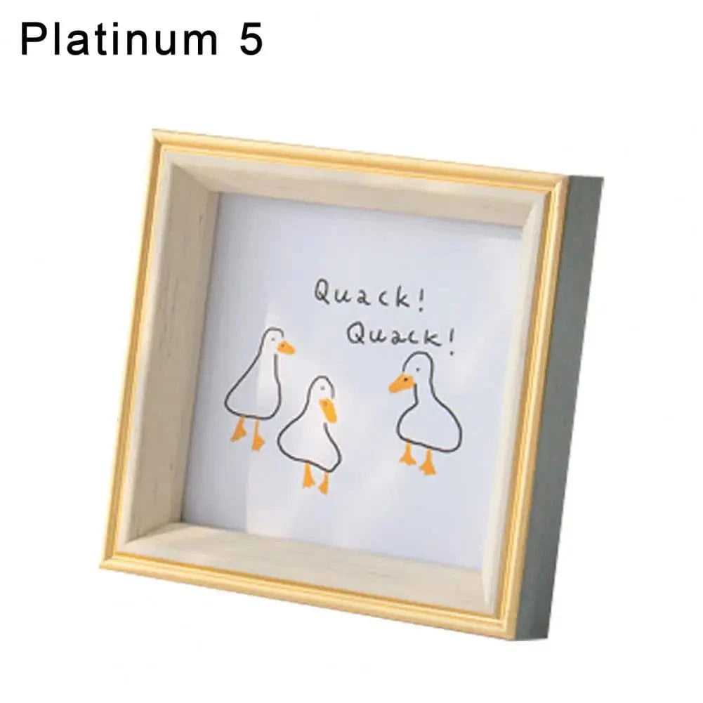 Canvanation Platinum / 14.2cm x 14.2cm Cadre Photo Élégant en Résine