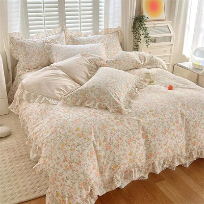 Canvanation 11 / 220X240cmx1 Housse de Couette 100% Coton Uni (Style Pastoral)