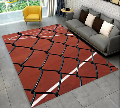 Canvanation 8 / 120x160cm Tapis De Chambre - Terrain De Basketball