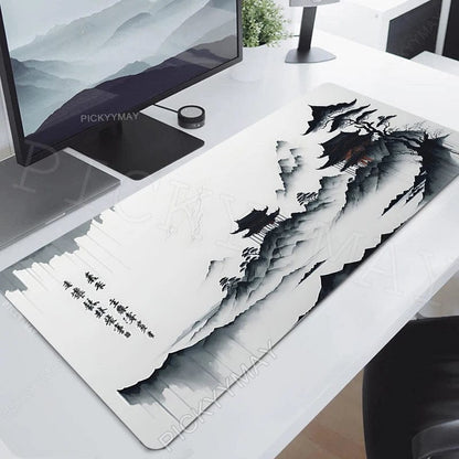 Canvanation WA00111 (8) / 900x400x4mm Tapis De Souris - Paysage Encre Japon