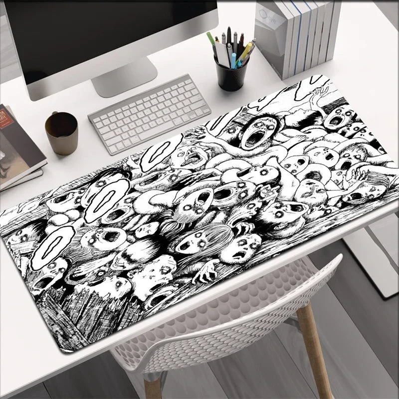 Tapis De Souris - Horreur Noir Et Blanc