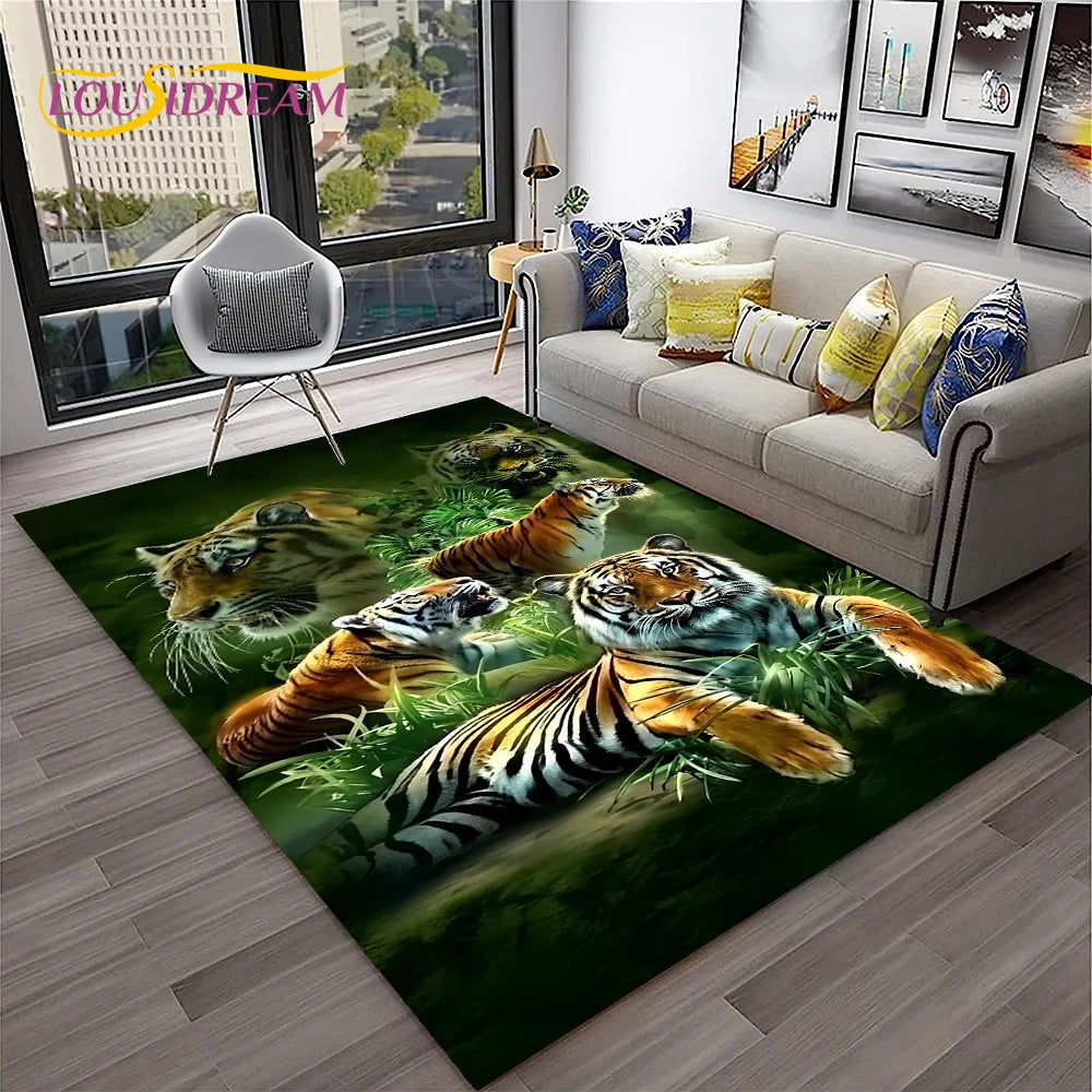 Tapis De Chambre - 3D Tigre