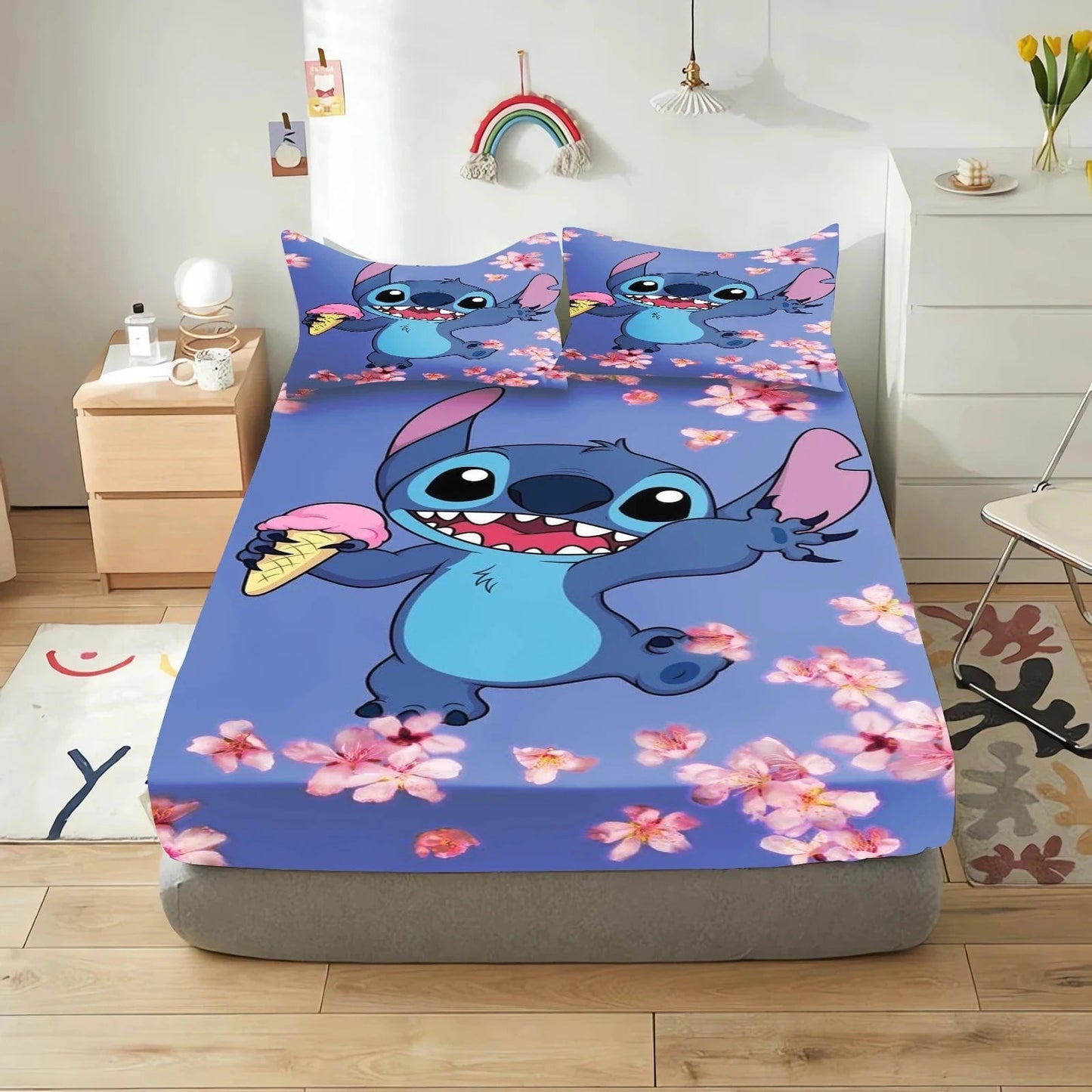 Canvanation 3 / 90x190x25cm Housse De Drap - Stitch 3-Pieces