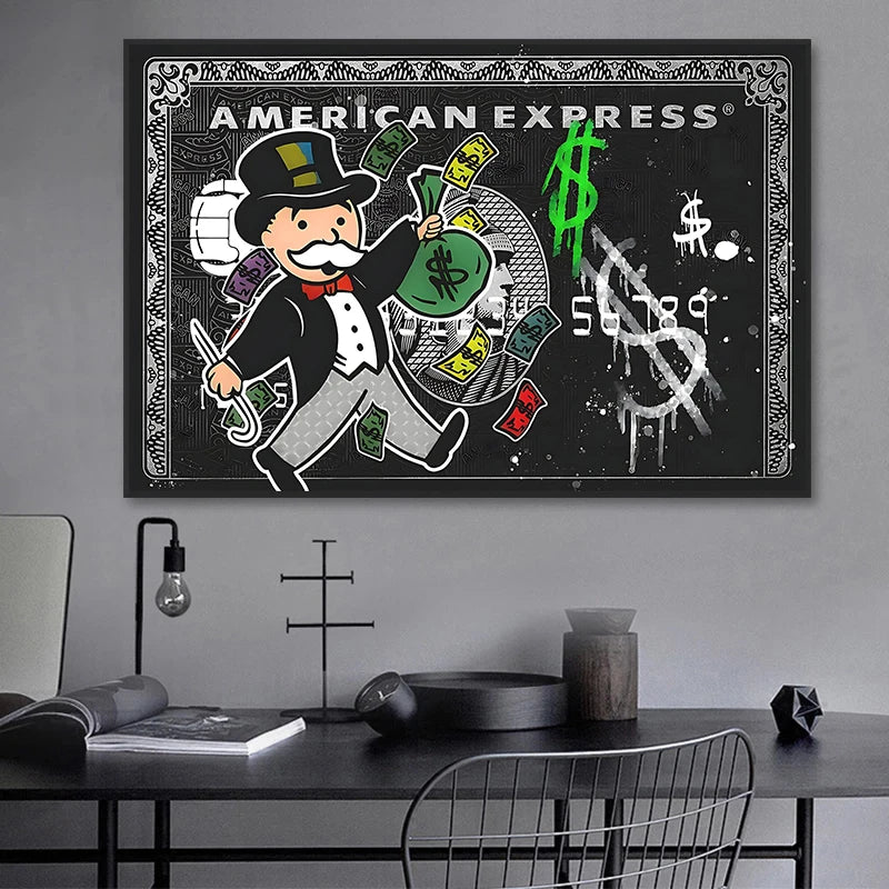 Affiche Alec Monopoly American Express