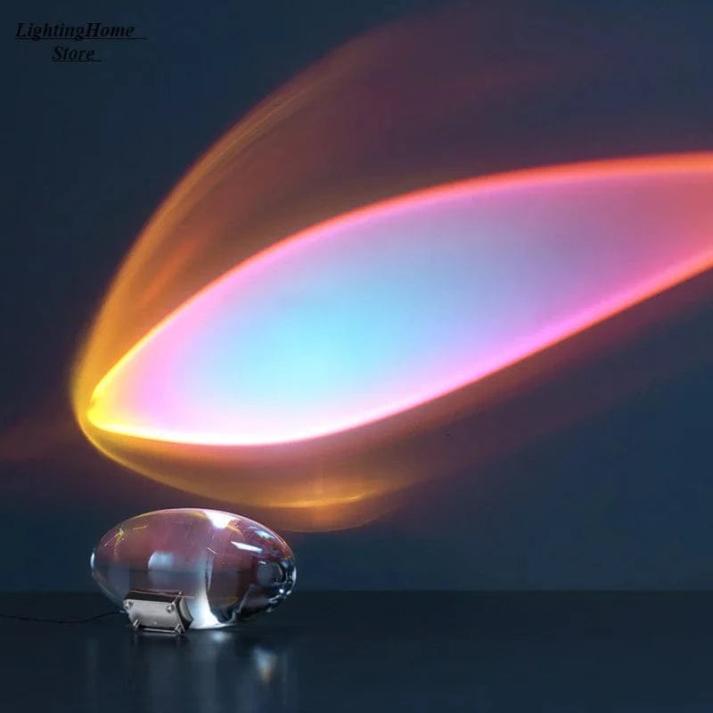 Canvanation USB / 3 Couleurs Ajustable Lampe de Chevet en Cristal Moderne - Oeil D'ange