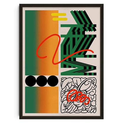 Canvanation F0067-18 / 50X70cm Affiche Vintage Abstrait Classic