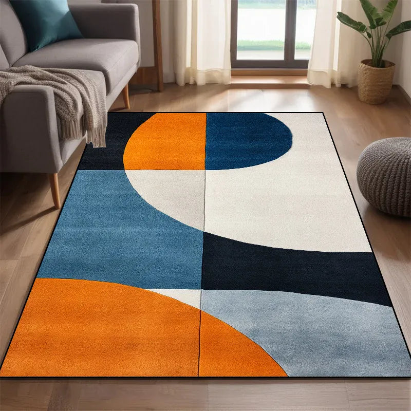 Canvanation XD19-flannel11 / 140x200cm 55x78.7in Tapis De Salon - Moderne Motif Géométrique Wilton
