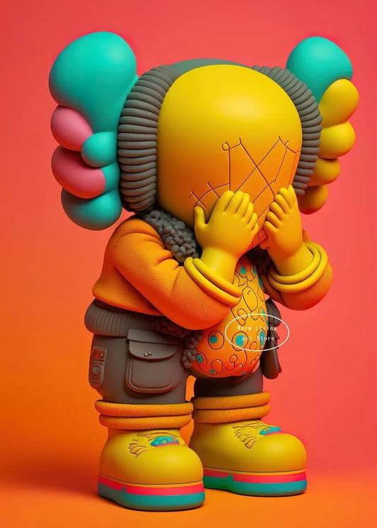 Poster Kaws Jaune Bebe