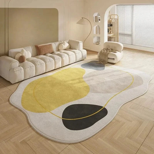 Canvanation WR1652-YD-A / 200x250cm(6.5x8.1ft) Tapis Forme Géométrique Ultra Doux  – Style moderne et polyvalent