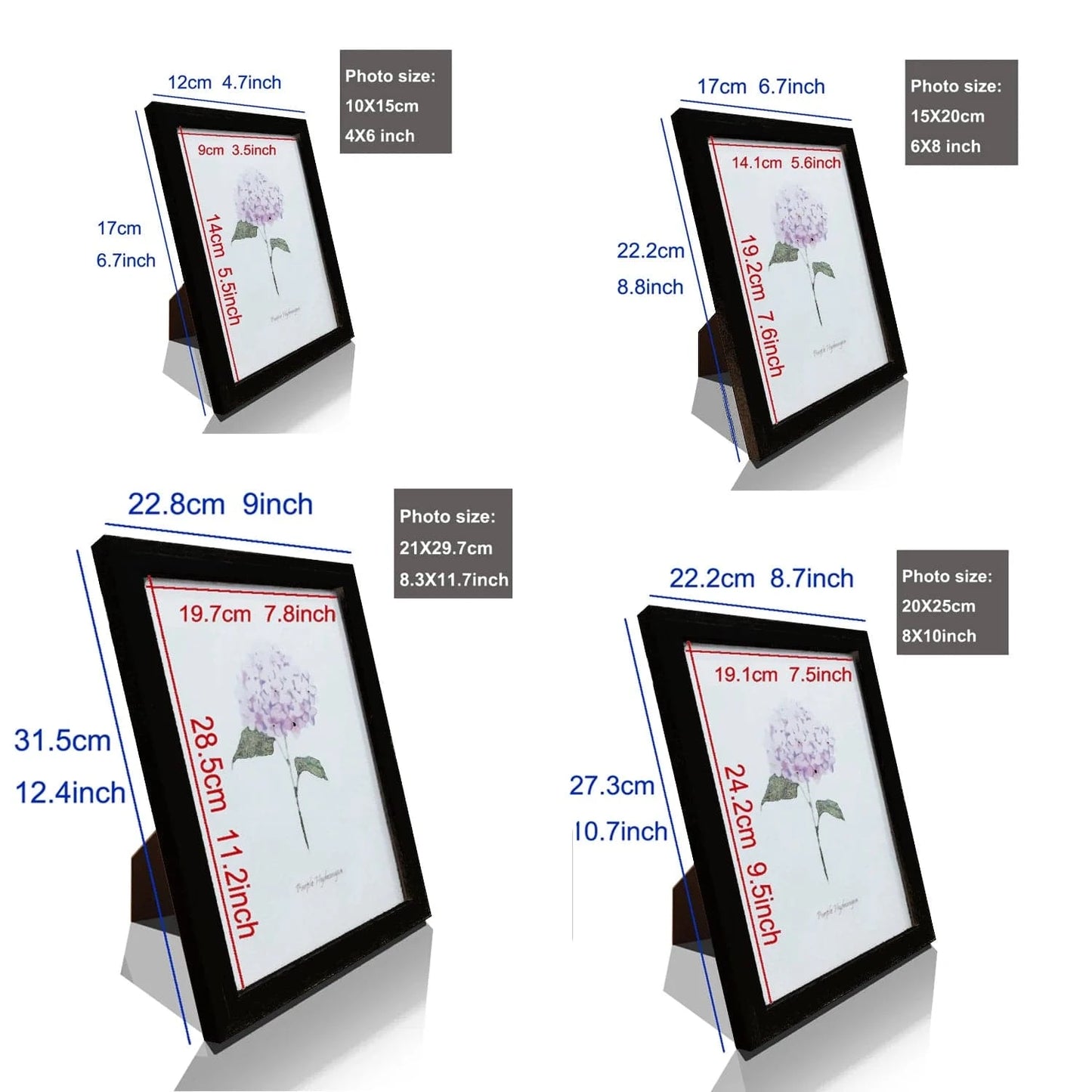 Canvanation Cadre Photo en Bois Rustique