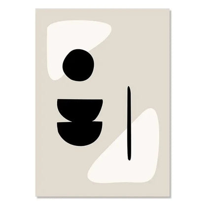 Canvanation 21x30cm / Su24 Affiche Bohème Noir Et Blanc