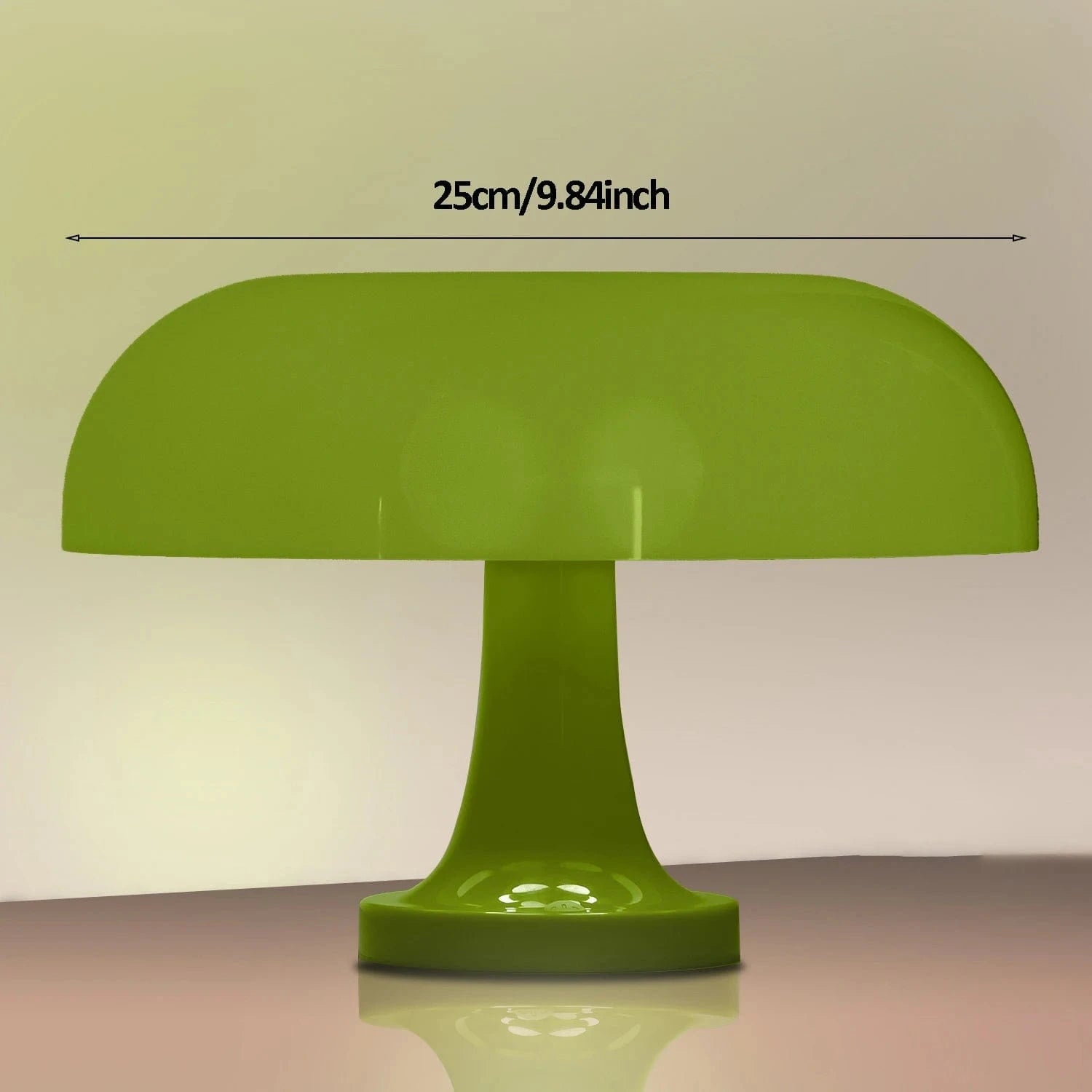 Canvanation Vert 28cm-11.02in / Type-C Lampe de Chevet LED Moderne en PVC – Dimmable, Rechargeable, Design Minimaliste