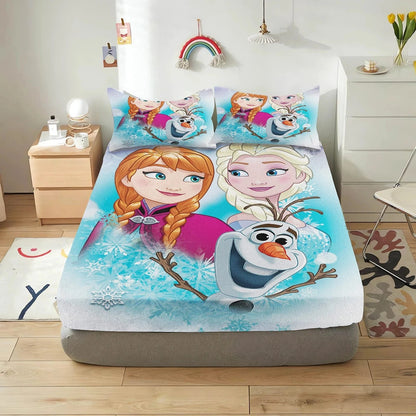 Canvanation 16 / 153x203x30cm Housse de Couette Frozen - Un Voyage Magique au Coeur de l'Hiver