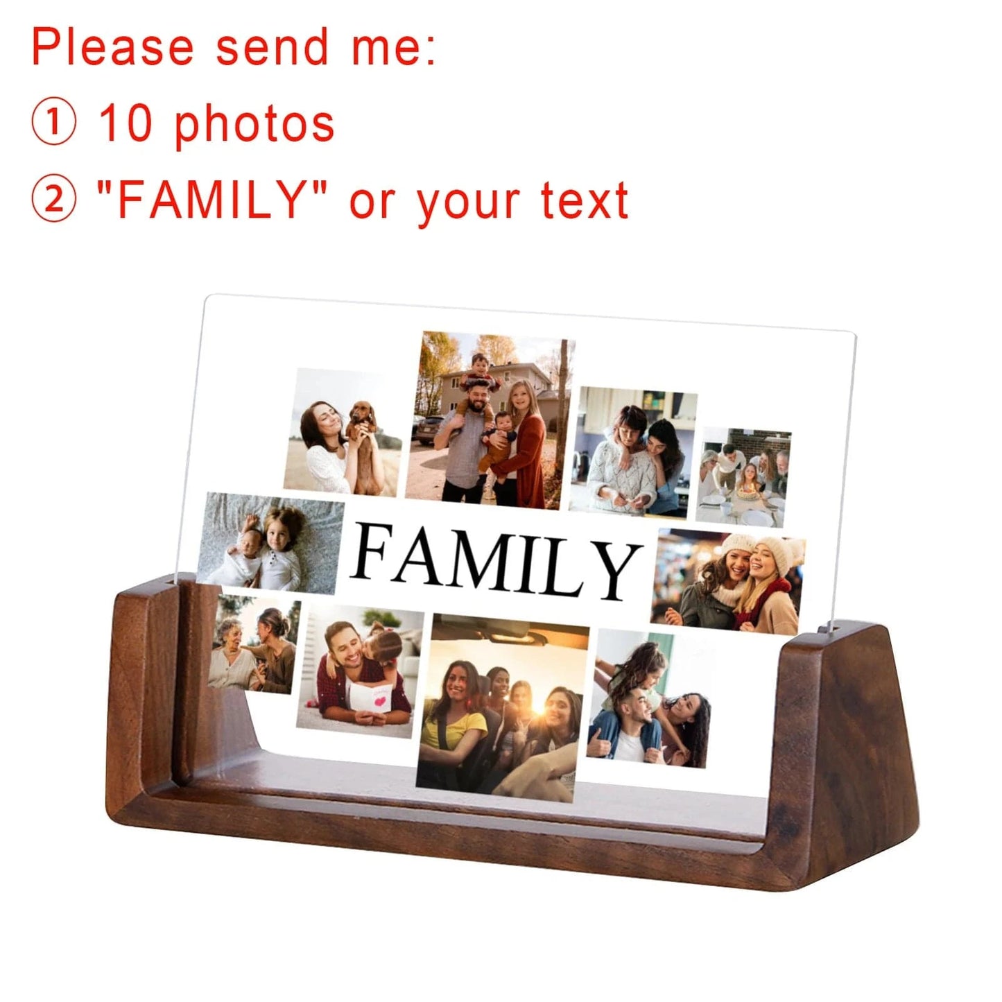 Canvanation Walnut-B / L 21.7cmx15.5cm Cadre Photo Personnalisé