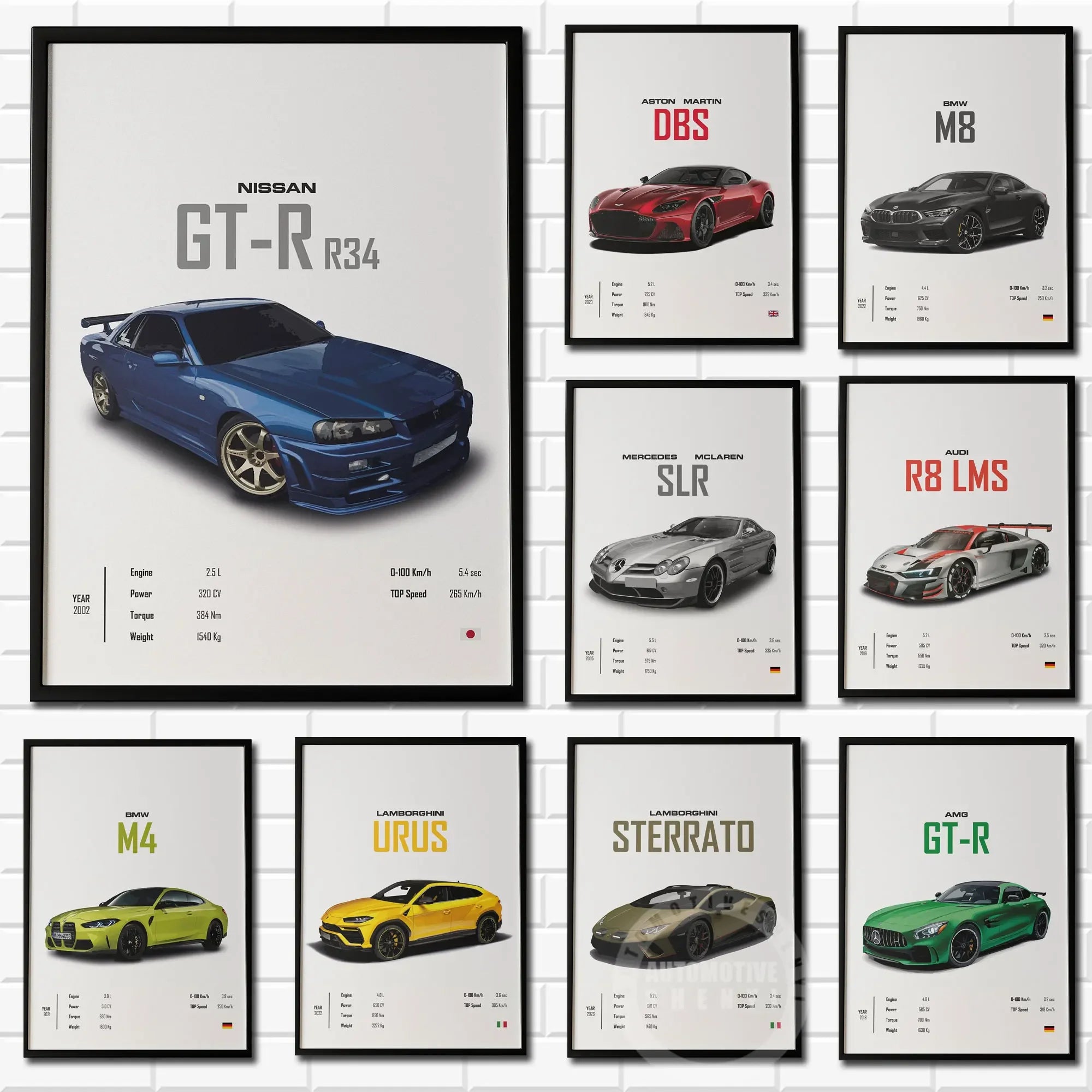 Affiche Voiture Supercars