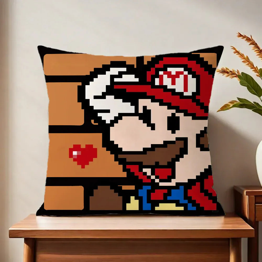 Canvanation z4 / 30x30CM(12x12in) Housse De Coussin - Motif Mario
