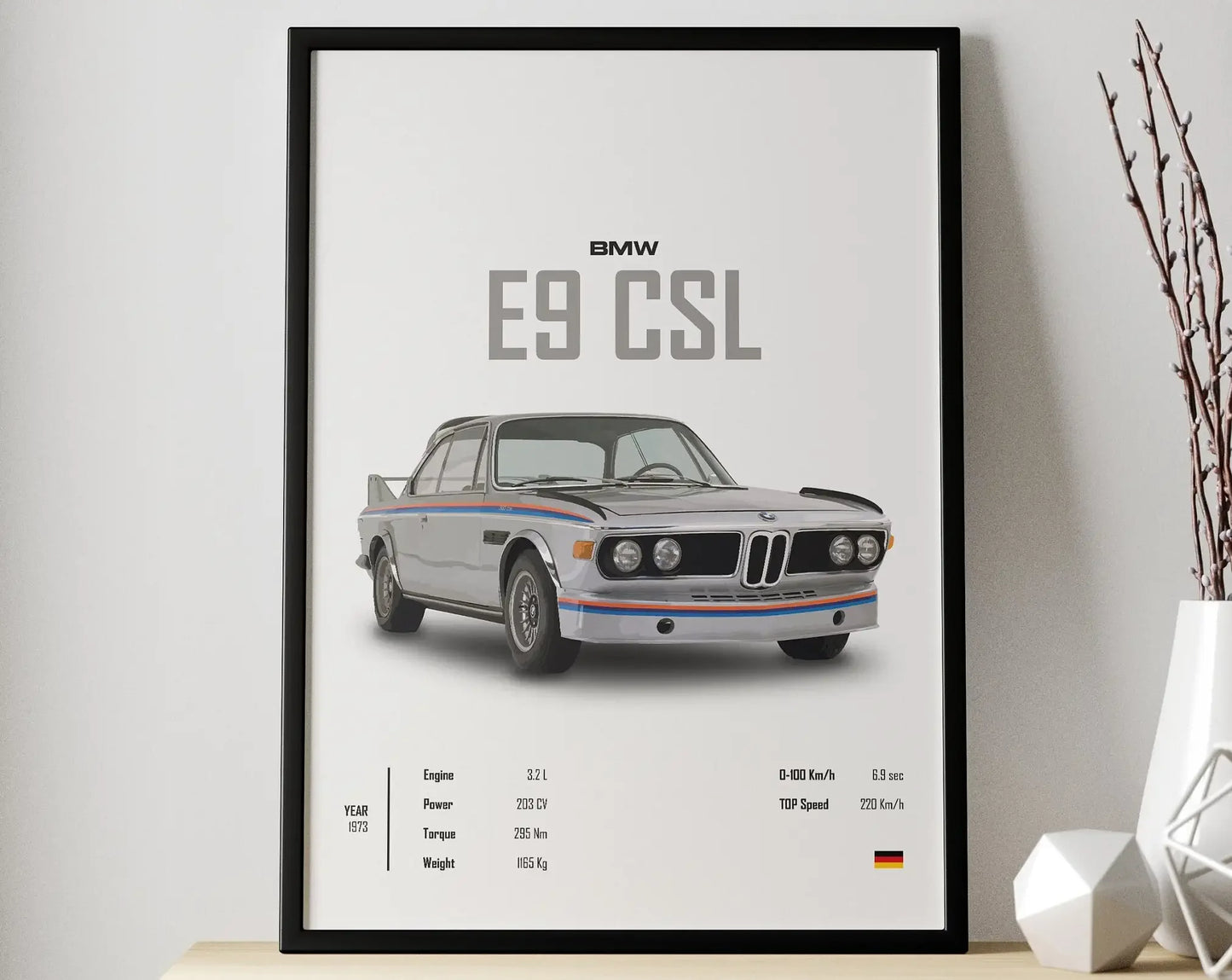 Affiche Voiture Bmw E9