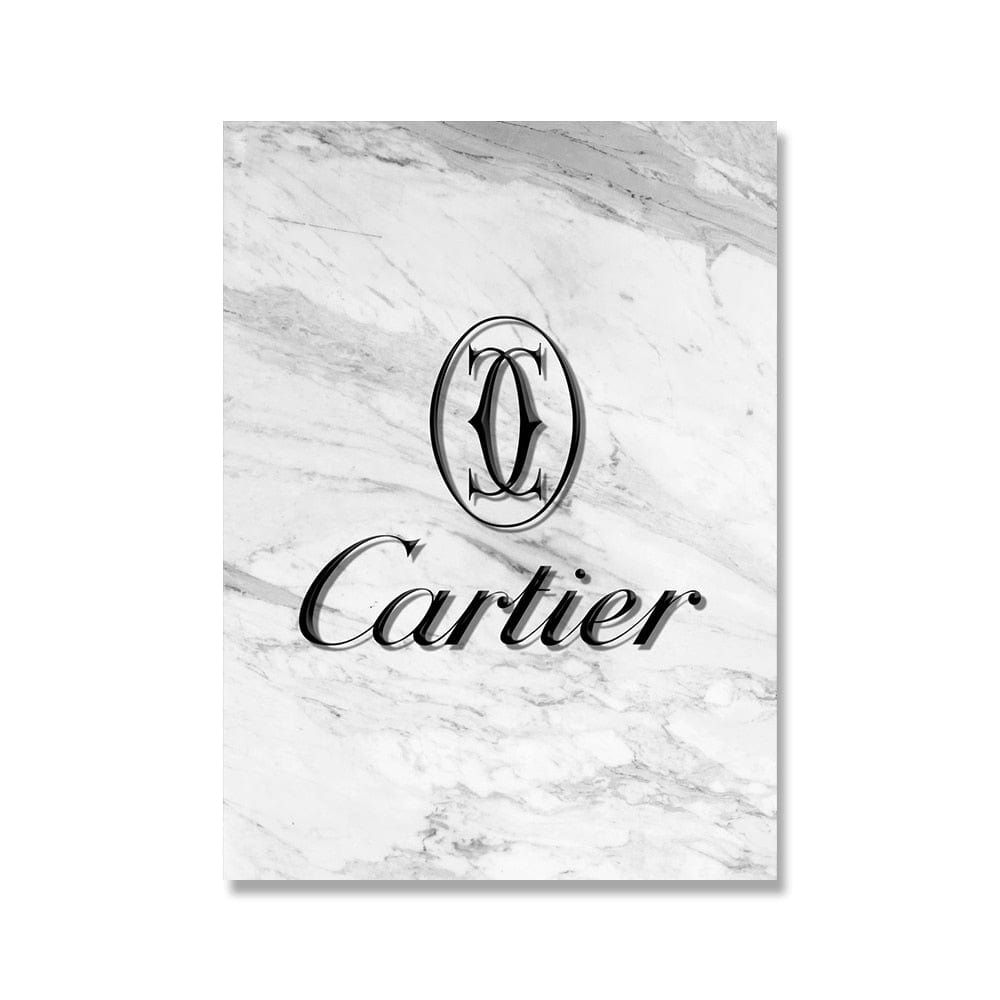 Canvanation Affiche Luxe Cartier Marbre