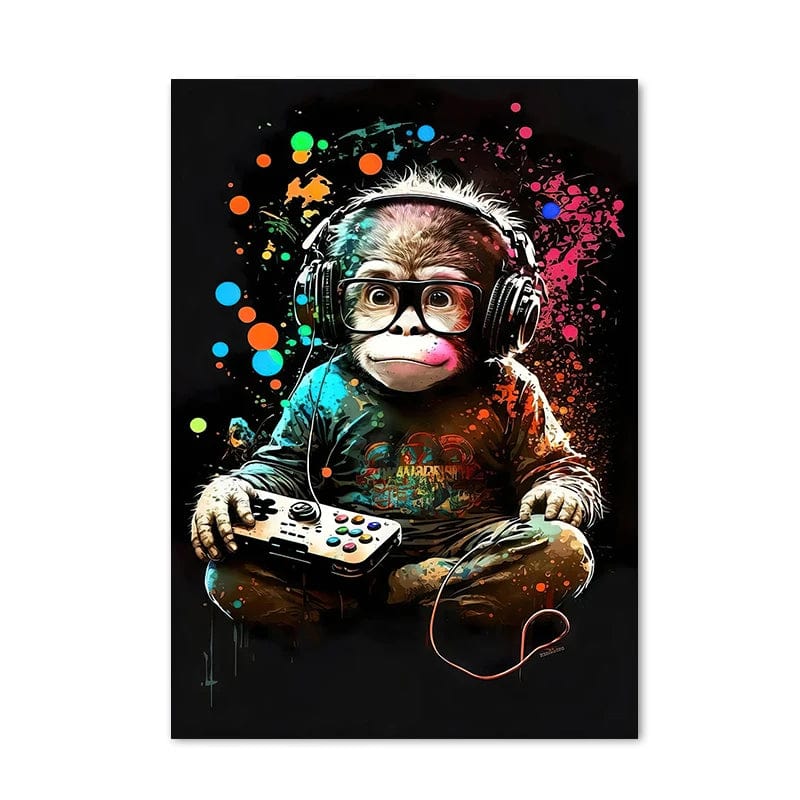 Poster Petit Singe Dj