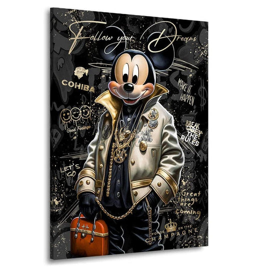 Poster Mickey Riche Homme