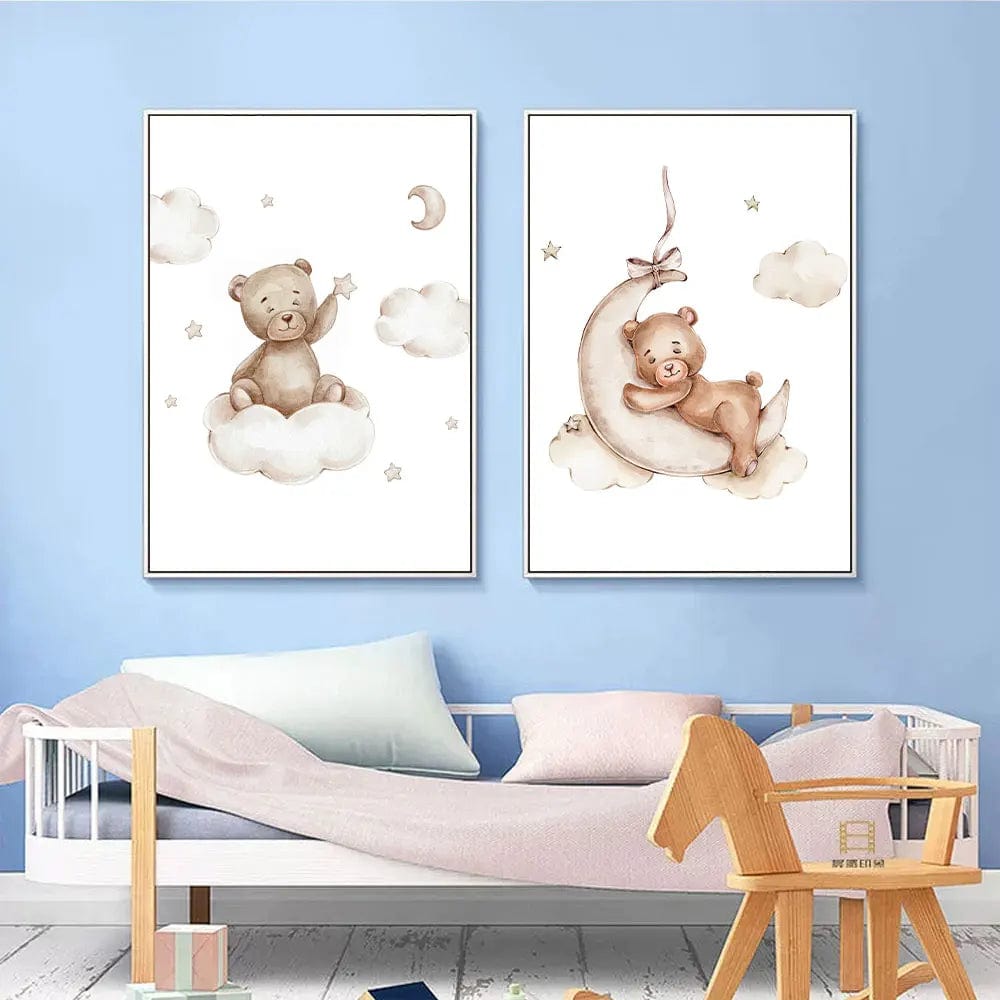 Affiche Ours 3PCS Chambre D'Enfant