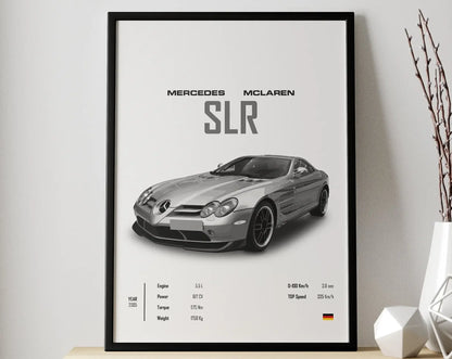 Affiche Voiture Mercedes Mclaren SLR