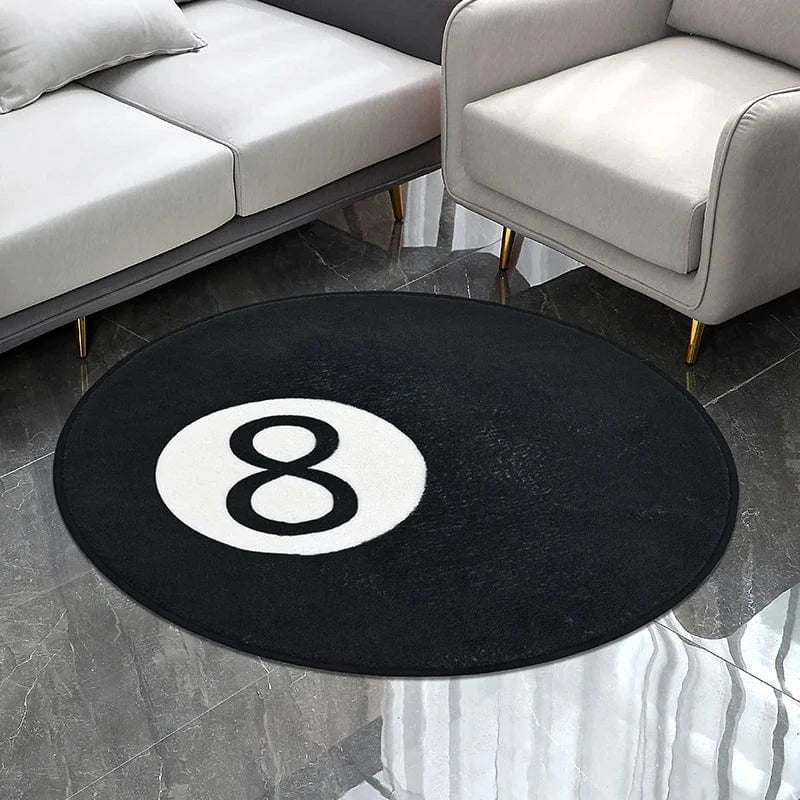Canvanation 60x60cm / Noir Tapis De Chambre - Boule de Billard 8