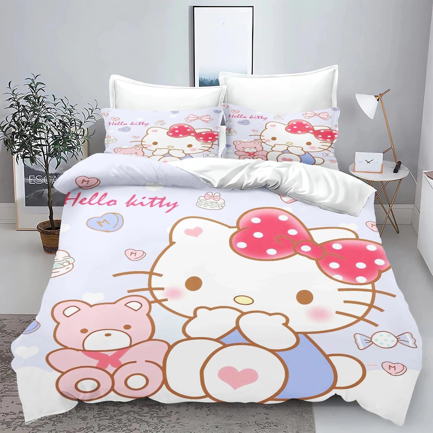 Canvanation 7 / 135x200cm Housse De Couette - Hello Kitty 3D