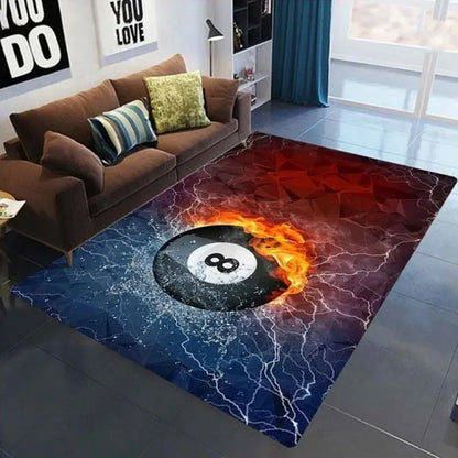 Canvanation 5 / 40x60cm16x24in Tapis De Chambre -  Simple Noir 8 Boule De Billard