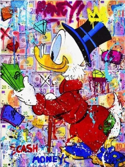 Poster Picsou Donald Diamand Street Art