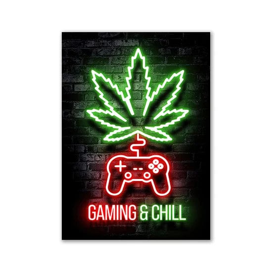 Canvanation Pattern35 / 30x40cm Affiche Chambre Gaming Zone