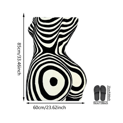 Canvanation CXS lint-free 1 / 60x85(2X2.8FT Tapis De Chambre - Forme Féminin