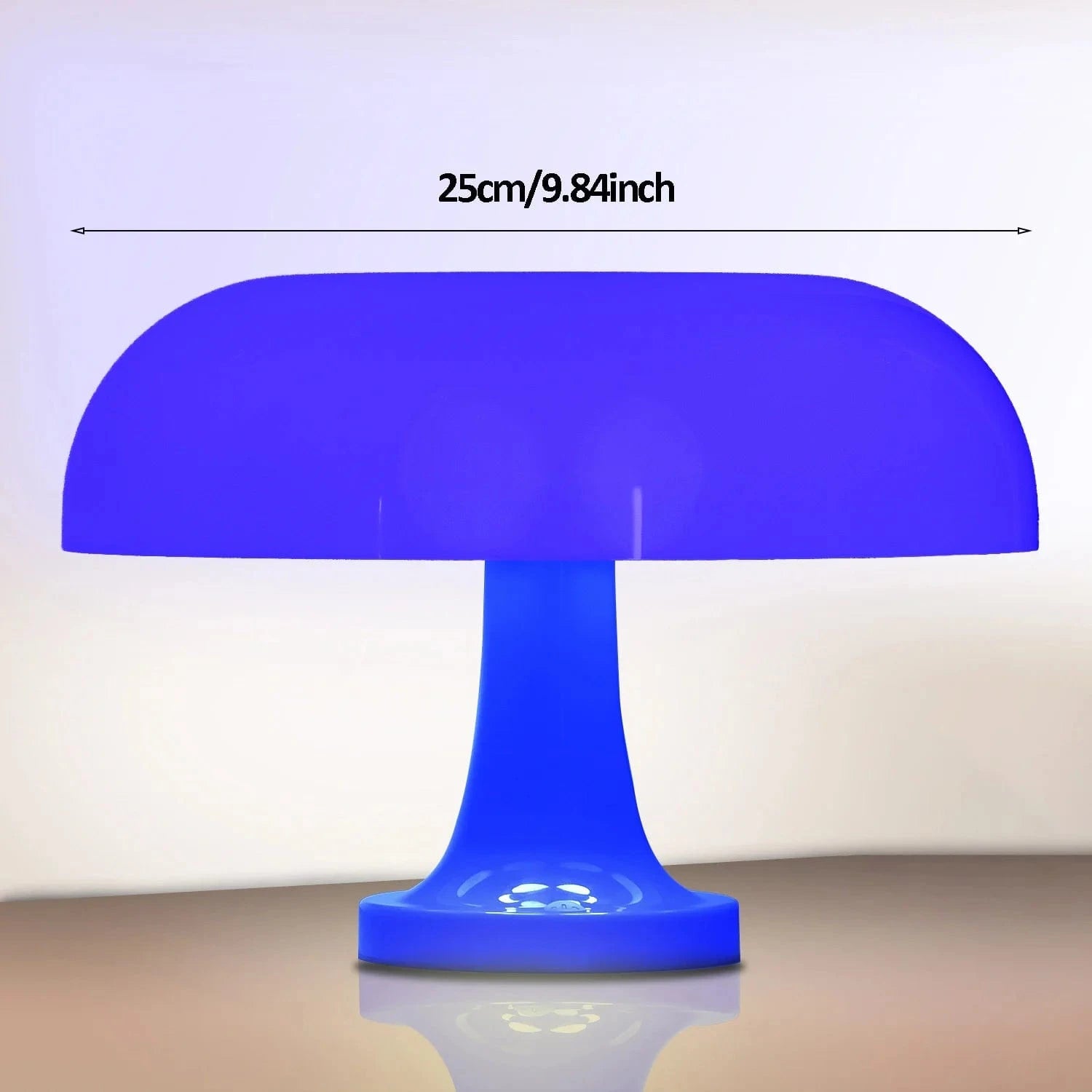 Canvanation Bleu 25cm-9.84in / Usb Lampe de Chevet LED Moderne en PVC – Dimmable, Rechargeable, Design Minimaliste