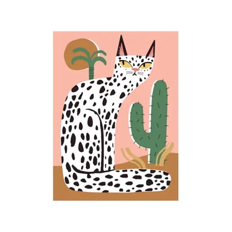 Canvanation CC356-QD / 100x150cm Tapis De Chambre - Animaux De La Jungle Abstrait