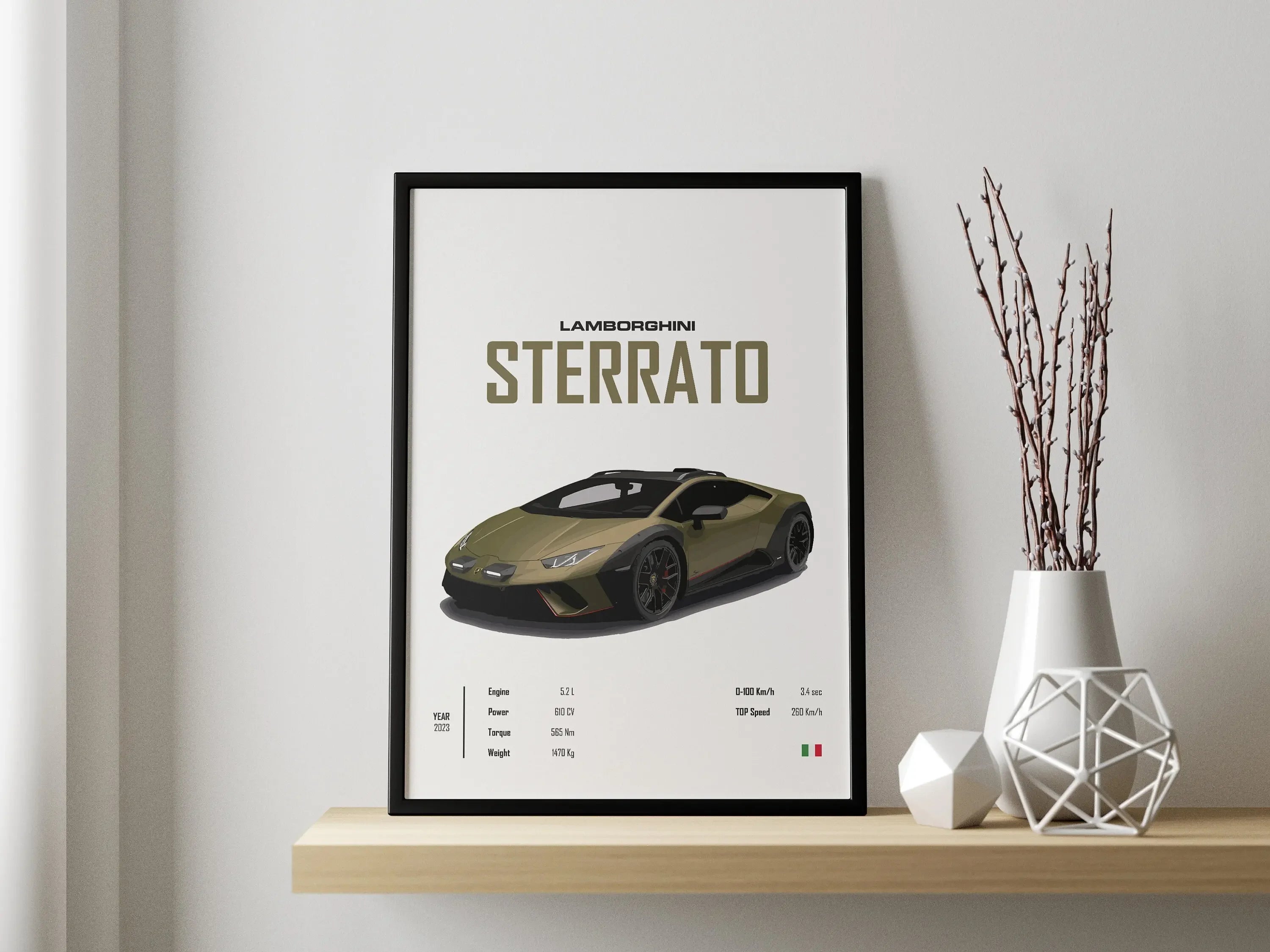 Affiche Voiture Supercars Lamborghini Sterrato