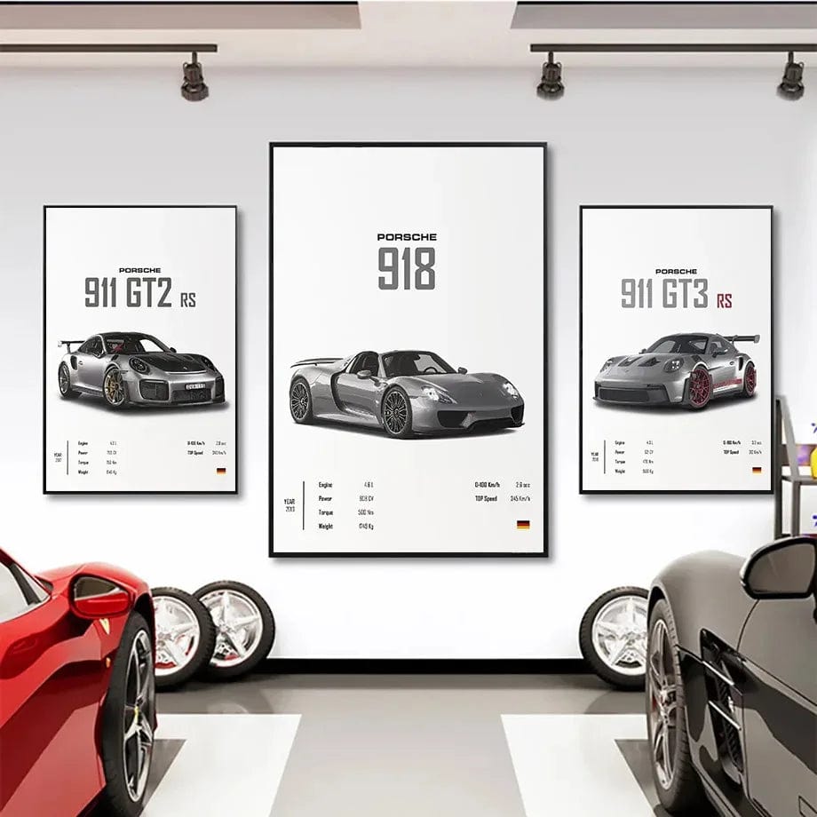 Affiche Voiture De Sport Porsche 