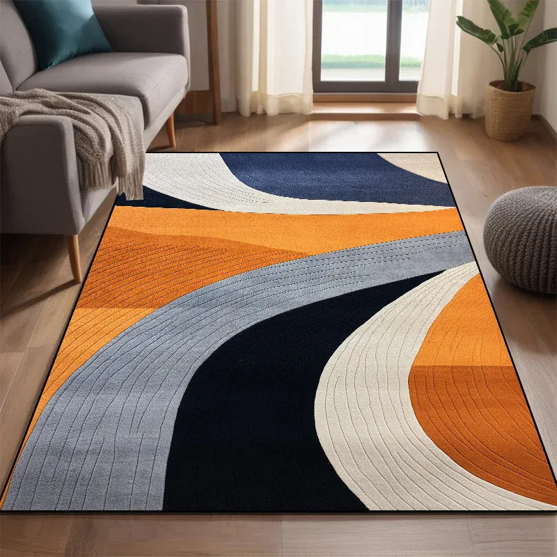 Canvanation XD19-flannel7 / 200x400cm 78.7x157in Tapis De Salon - Moderne Motif Géométrique Wilton