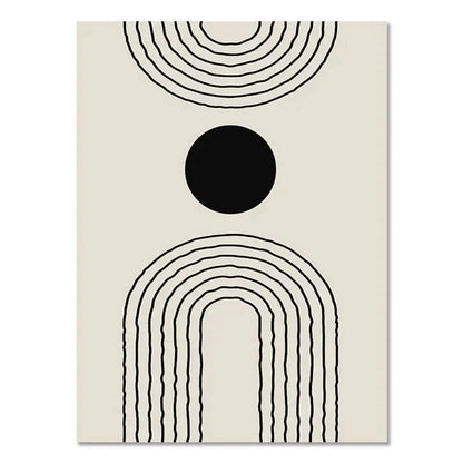 Canvanation 21x30cm / Su25 Affiche Bohème Noir Et Blanc