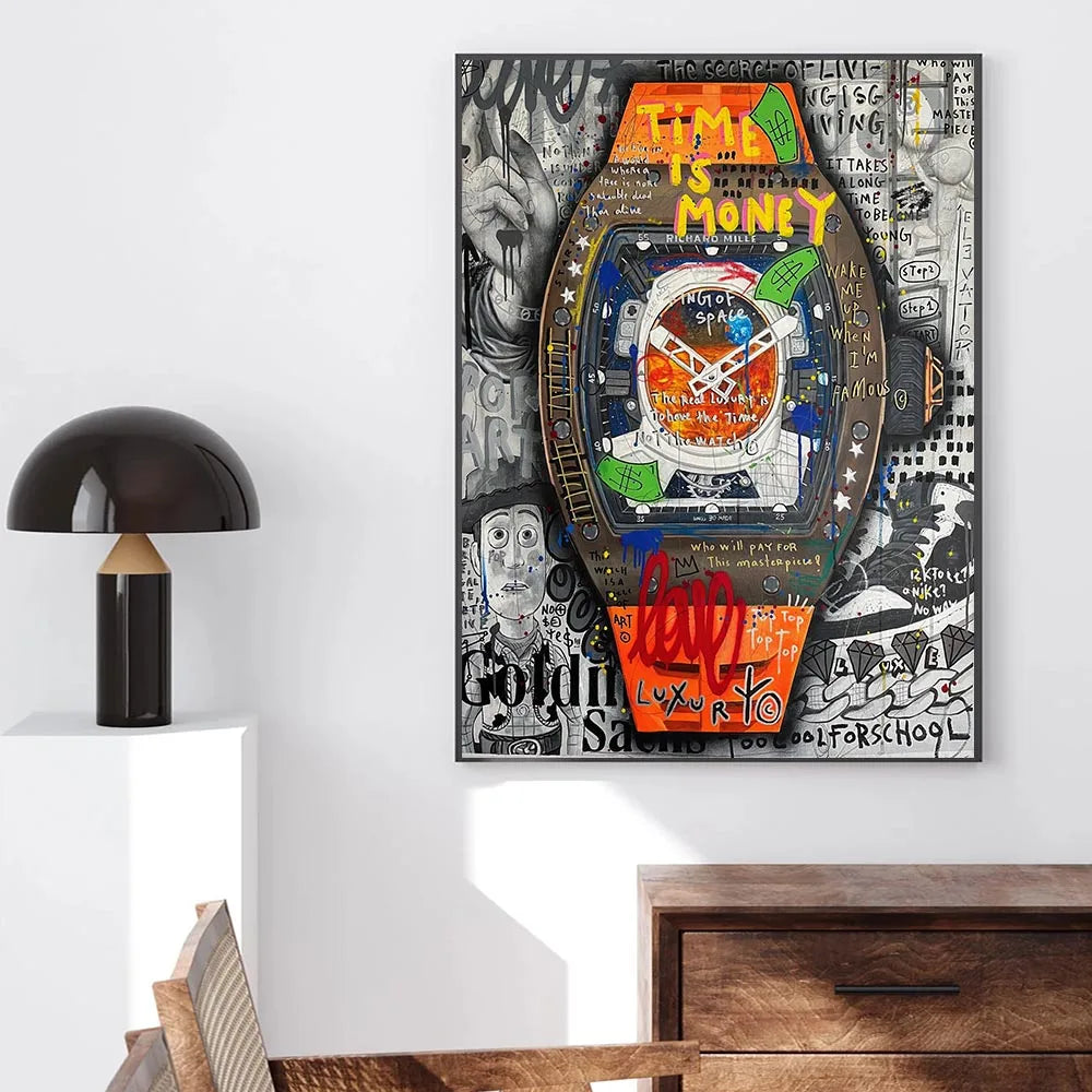 Affiche Pop Art Rolex Graffiti 