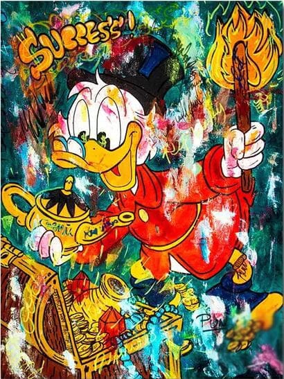 Poster Picsou Donald Diamand Street Art