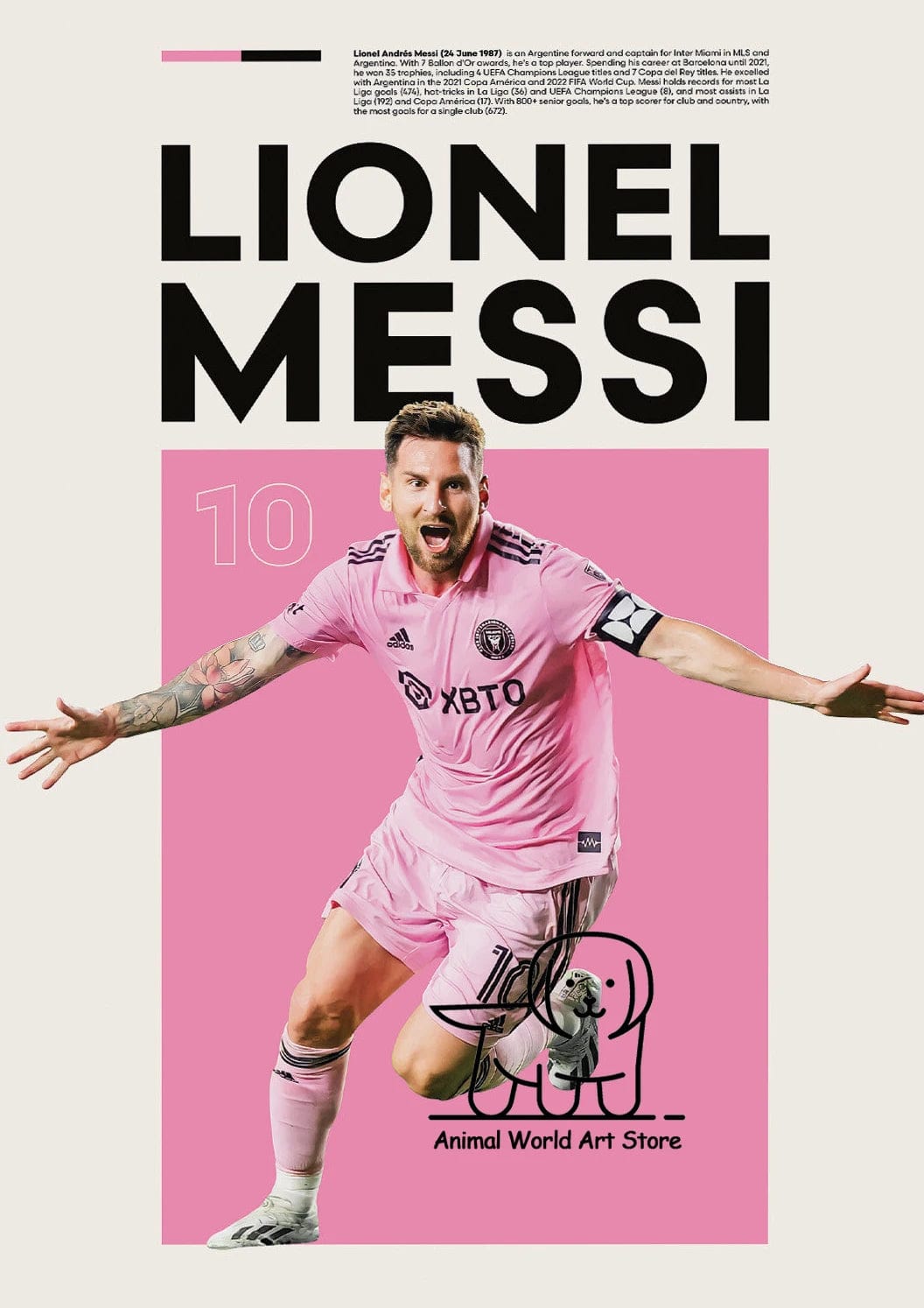 Affiche Football Joueurs Messi Et Ronaldo